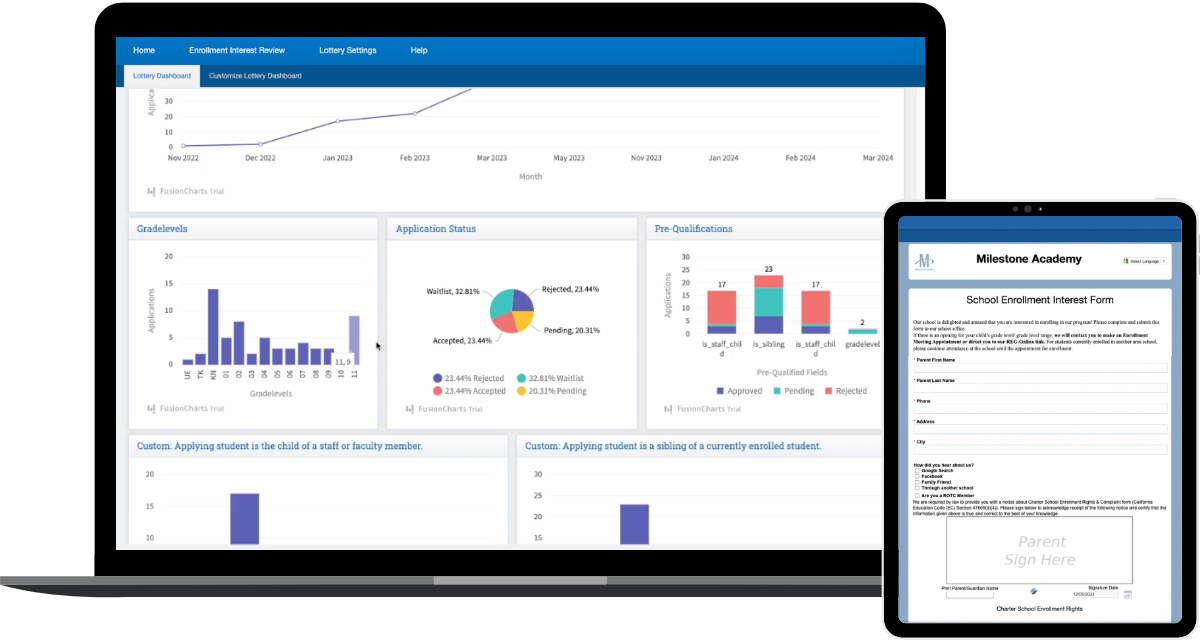 App & Lottery Mockup Dashboard